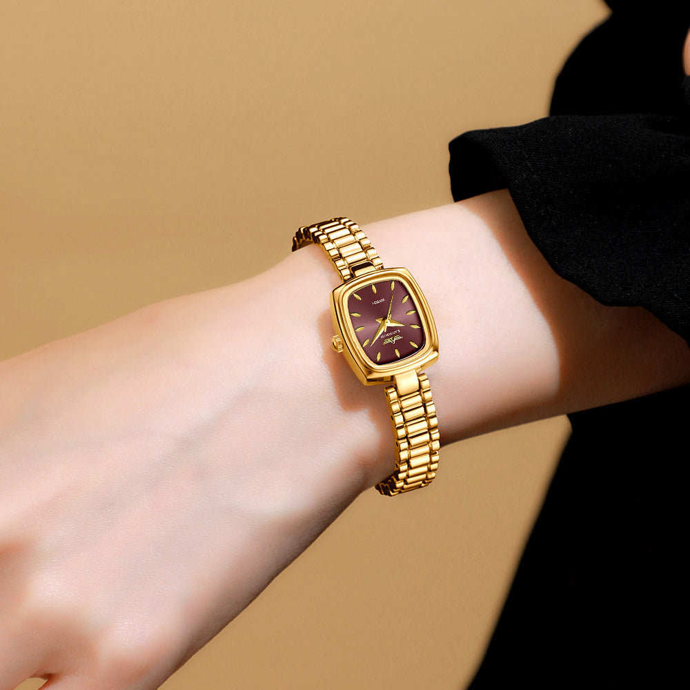 Montre Niche Vintage Petite Gold pour femmes