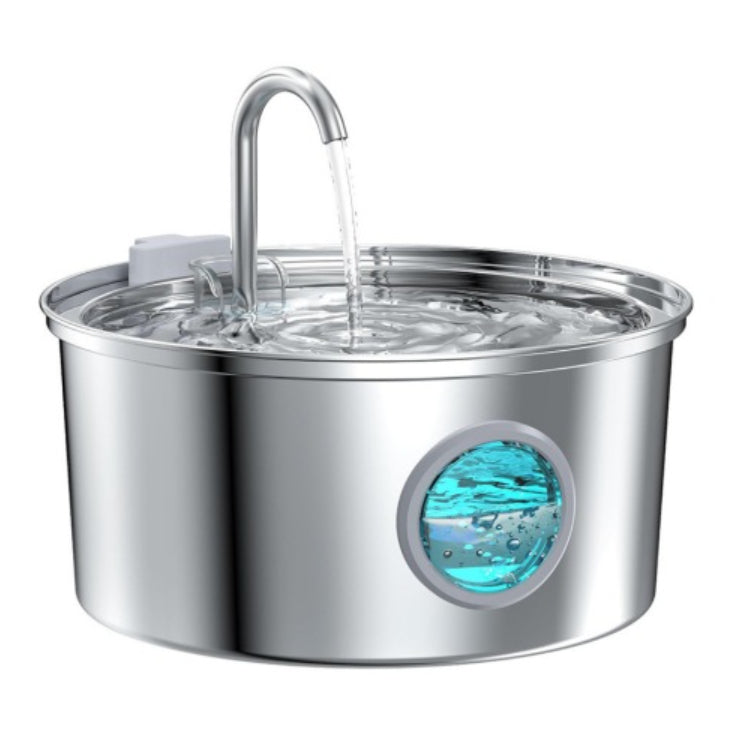 Tous les animaux en acier inoxydable Distributeur d'eau Type de piste ronde Grande capacité Chiens et chats Wat