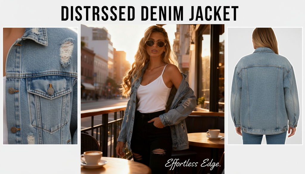 L'Europe et les États-Unis Amazon Commerce extérieur Femmes Denim Coat Mode Denim Veste