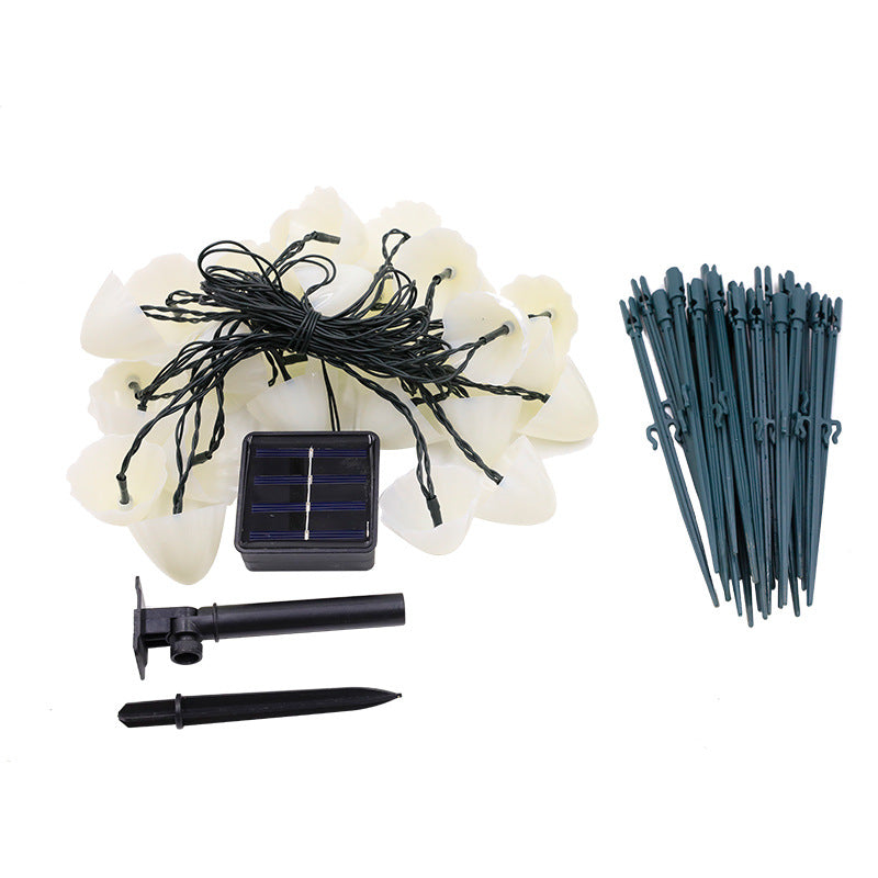 Extérieur Sol solaire Outlet Champignon Led Petites lumières colorées