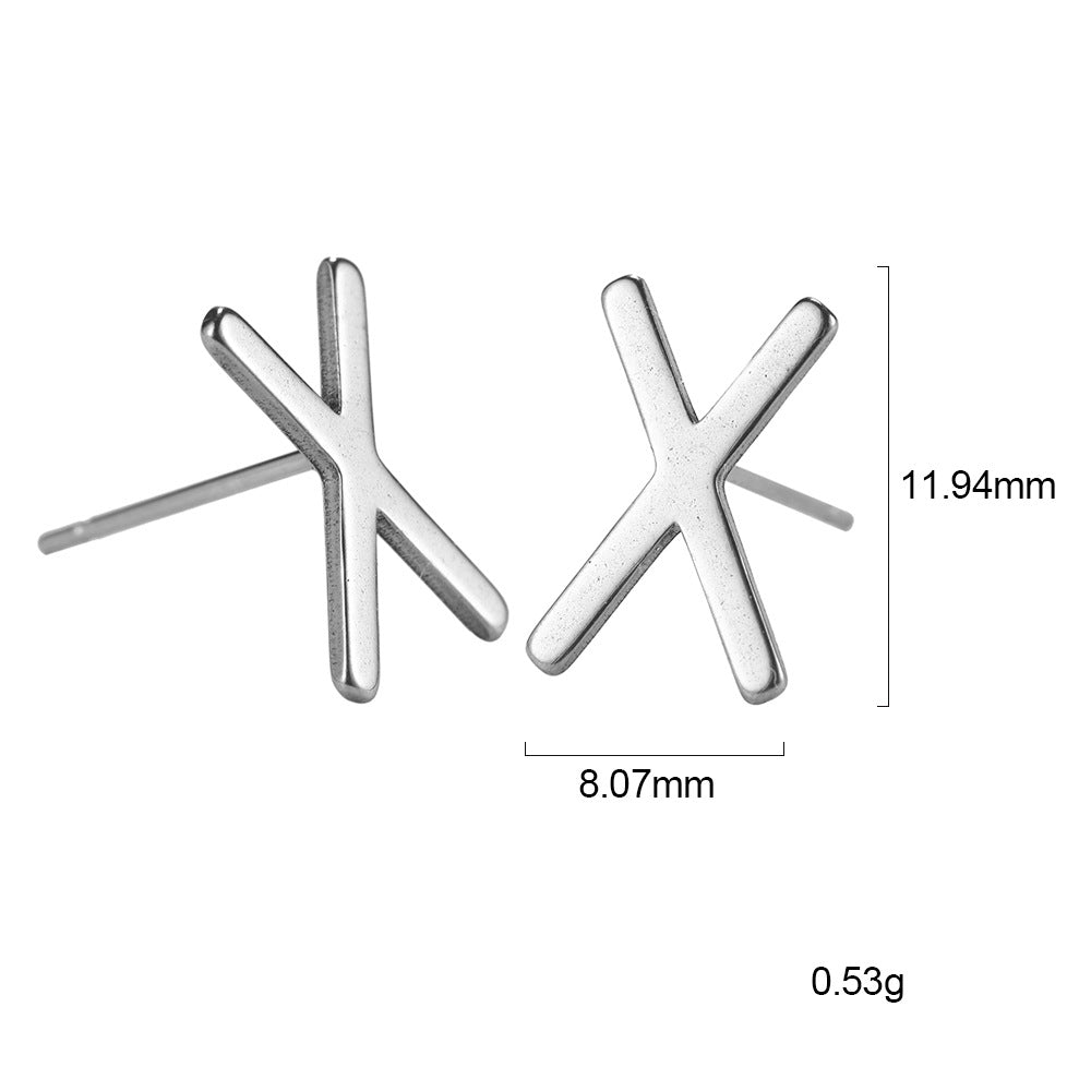 Boucles d'oreilles Nordic Rune en acier inoxydable