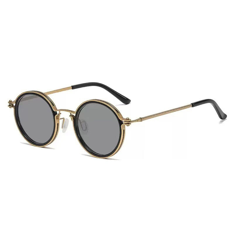 Lunettes de soleil anti-ultraviolets métalliques pour la conduite