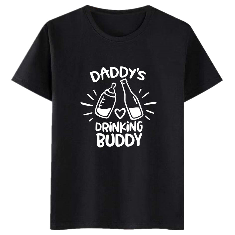 Mignon et drôle père et fils T-shirt Parent enfant Top manches courtes