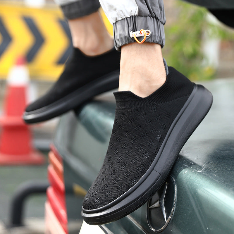 Mesh homme Casual Respirant Sneakers de couleur solide