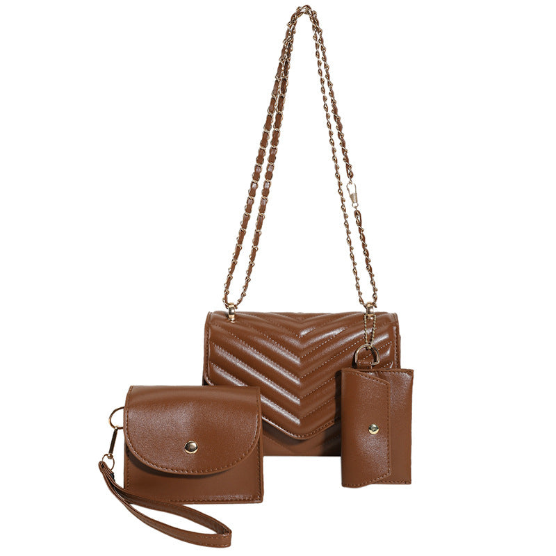 Femmes Couleur solide Versatile Sac élégant et élégant