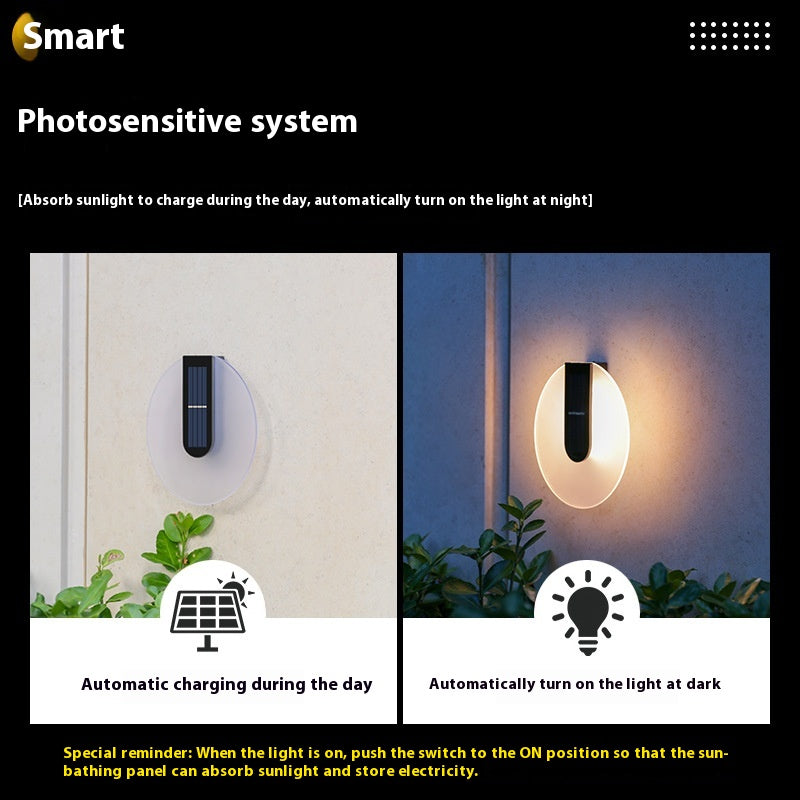 Lampe solaire extérieure étanche
