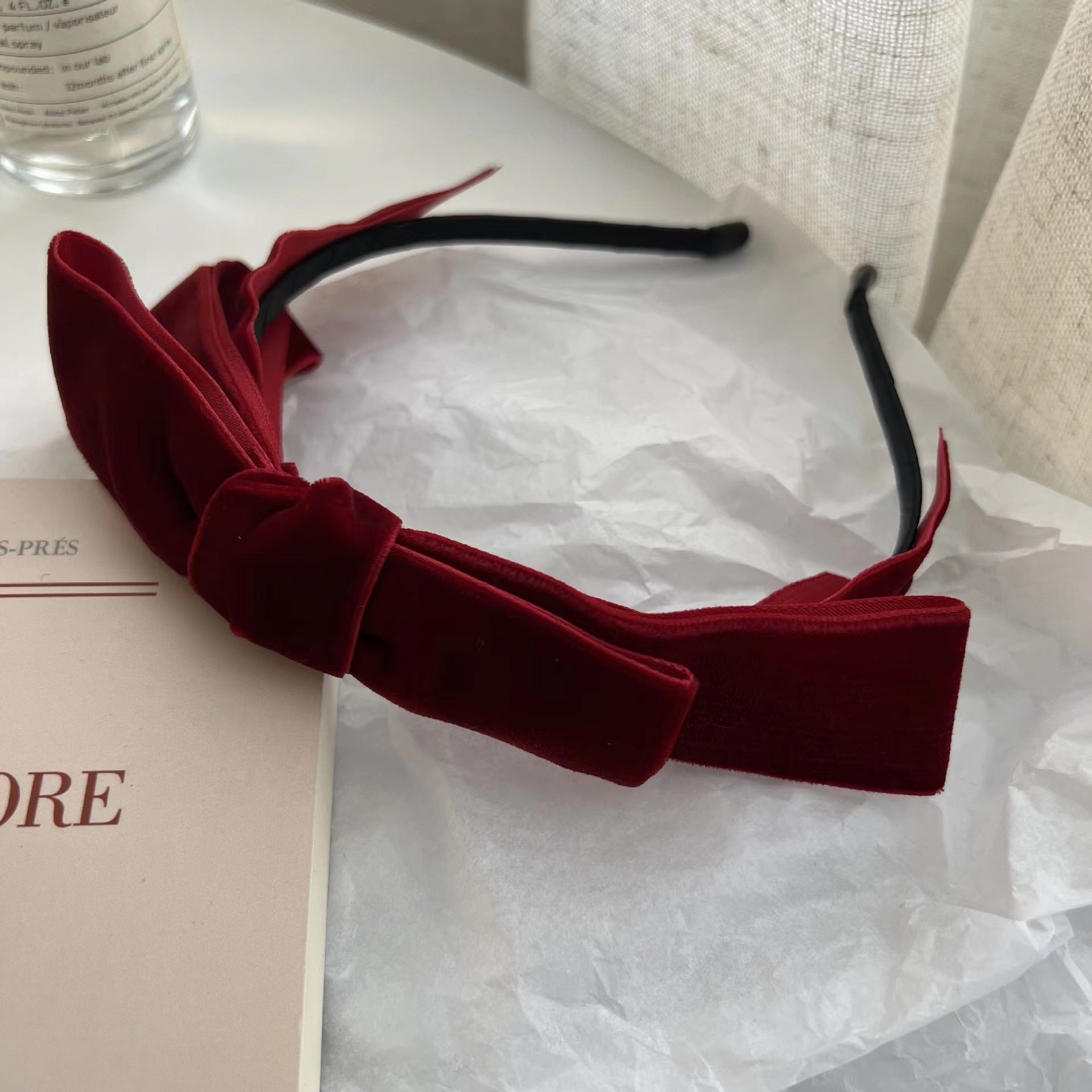 Ceinture pour femme Vintage Velvet Bow