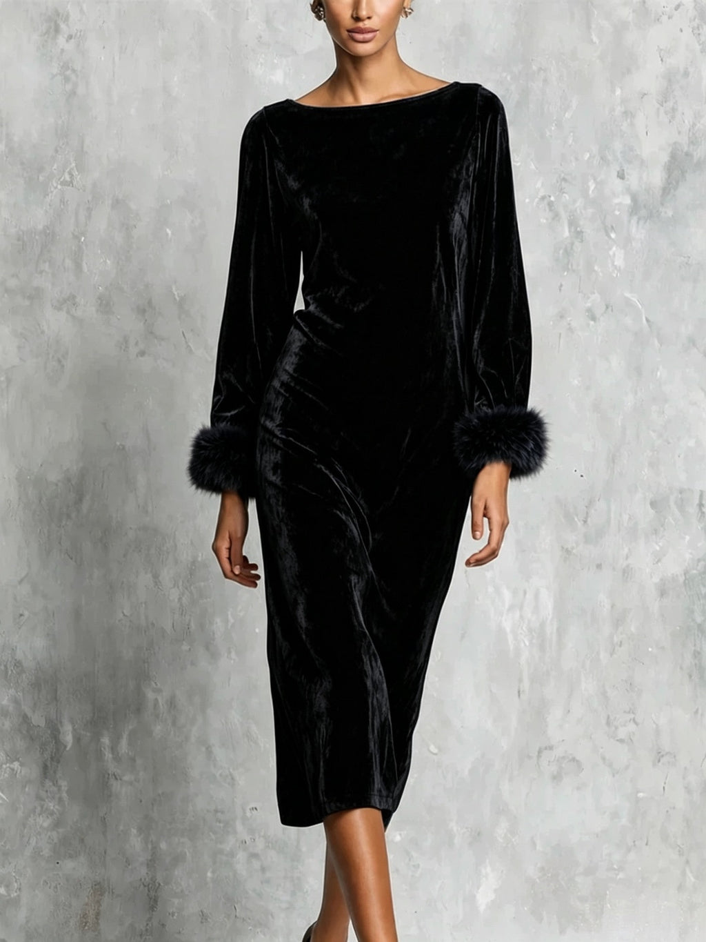 Robe de longue durée à manches longues pour femmes