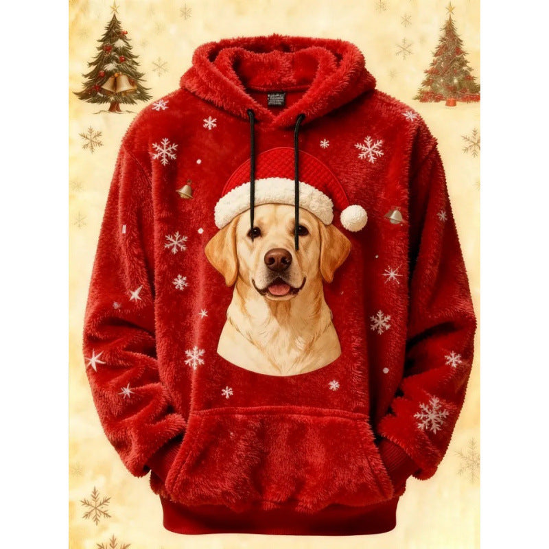 Sweatshirt à capuche à capuche de Noël imprimé numérique 3D