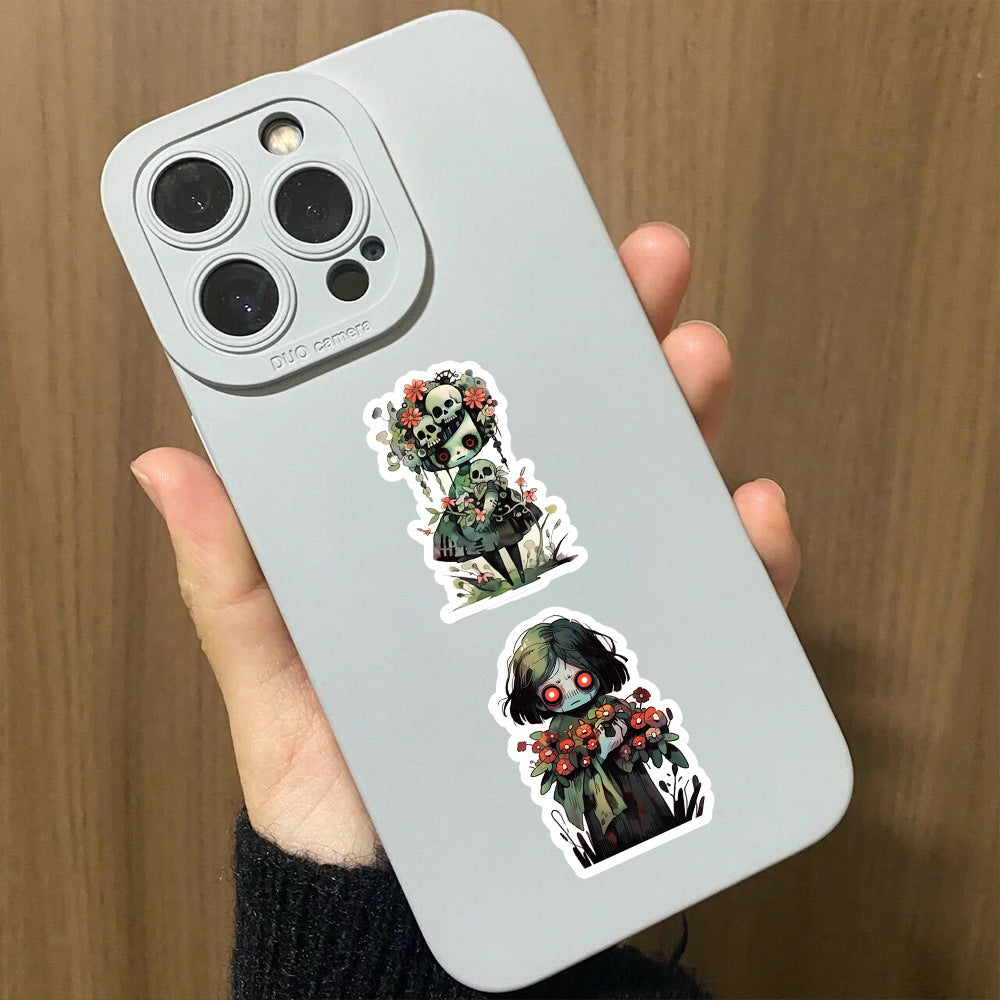 Stickers Petit Zombie Cas Horreur Sparecrow Téléphone Thriller Imperméable décoratif