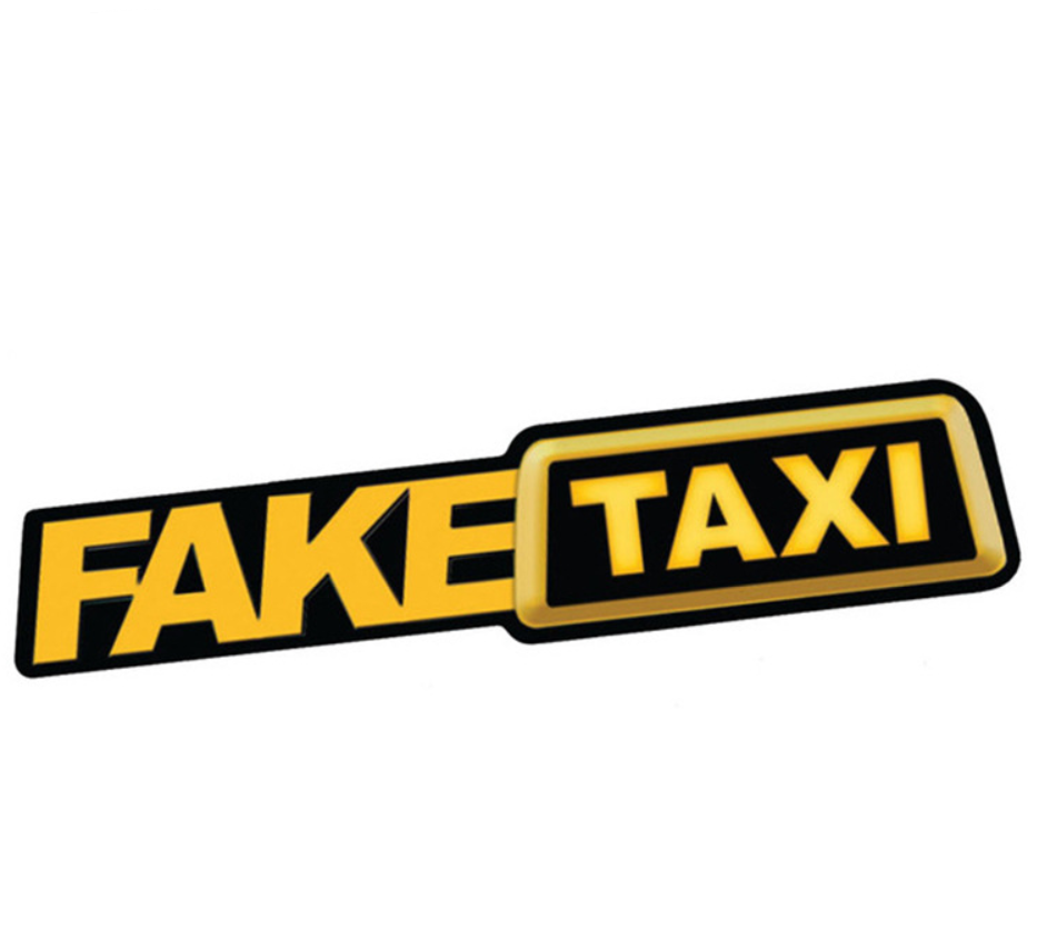 Faux taxi Drifting signe drôle auto Sticker