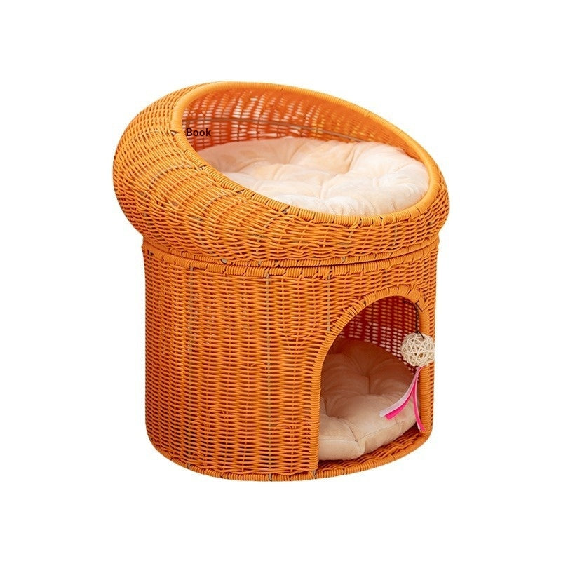 Lit pour animaux de compagnie chaud Double-Layer Grand lit pour chat d'espace