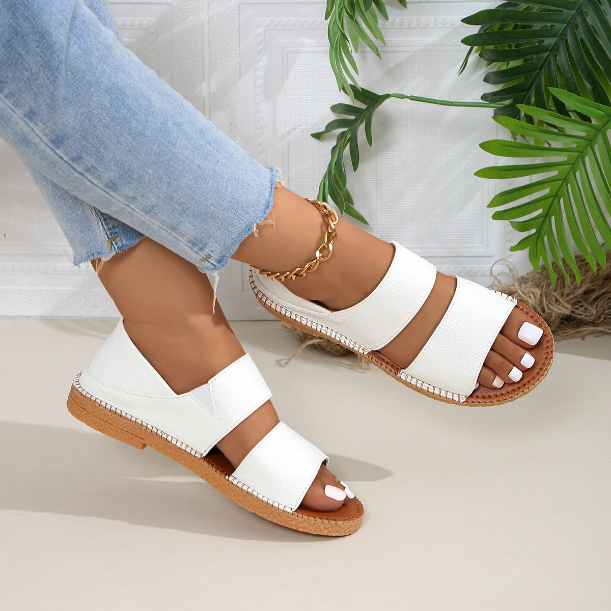 Sandales Solées Flat Soft de style fée