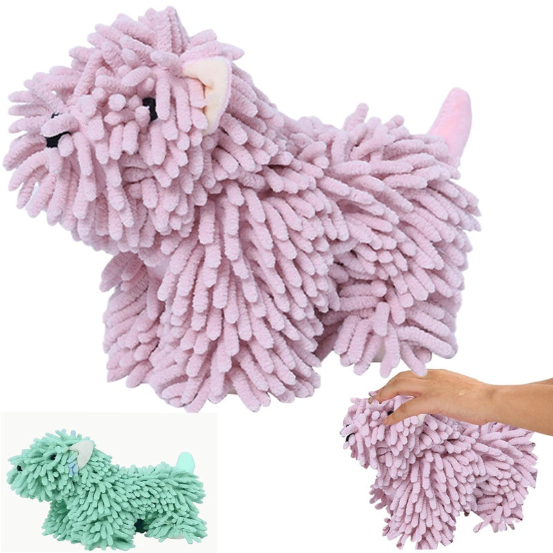 Serviette en forme de chiot mignon