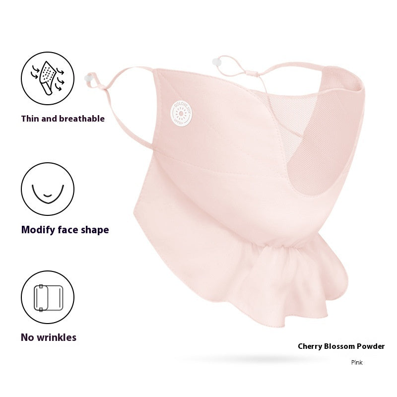 Masque d'écran solaire anti-UV pour la conduite en plein air pour femmes