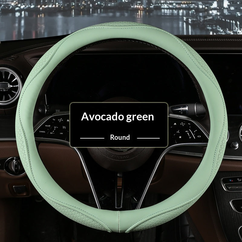 Couverture de volant de voiture cuir synthétique pour véhicules