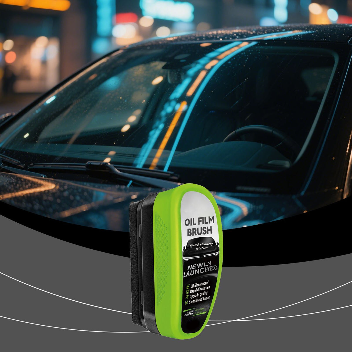Applicateur de nettoyage de film de verre par pare-brise automobile