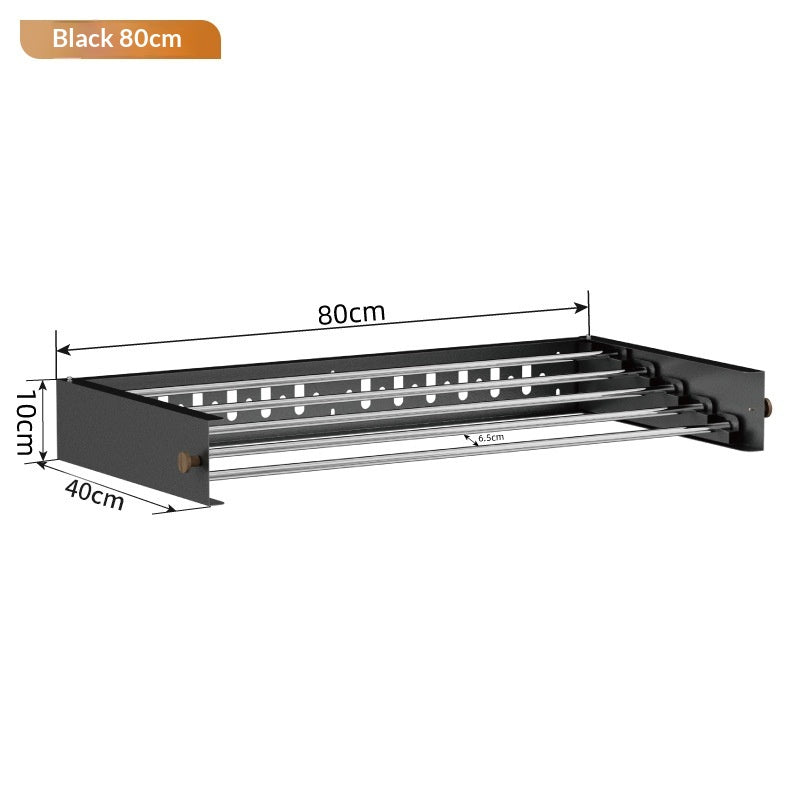 Balcon Invisible Rack de séchage à la maison Vêtements intérieurs