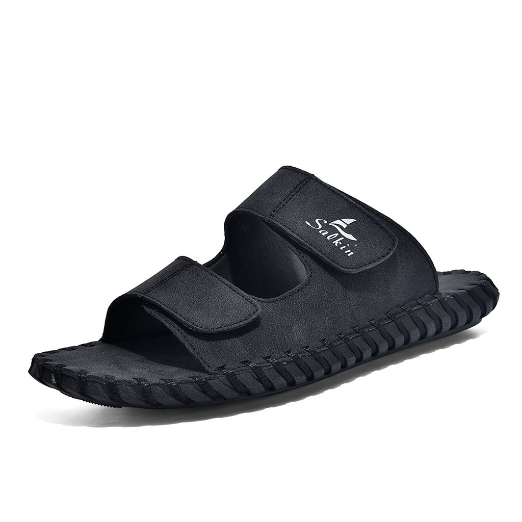 Pantoufles en cuir pour hommes