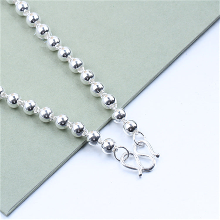 Perles rondes Collier en perles d'argent