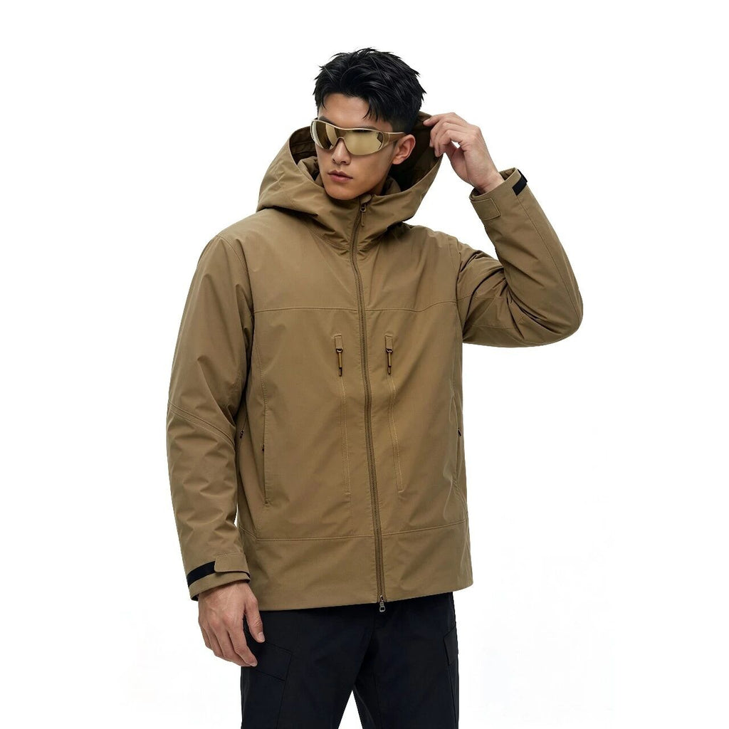 Veste à capuche en coque souple pour hommes