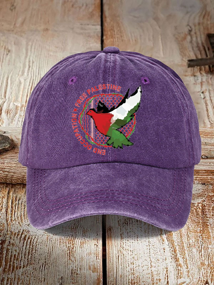 Chapeau imprimé en coton lavé Dad Cap Hommes Retro Casquette de baseball Soft Top Sun Hat