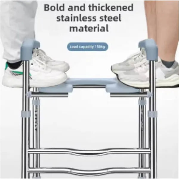 Aide permanente pliable aux toilettes