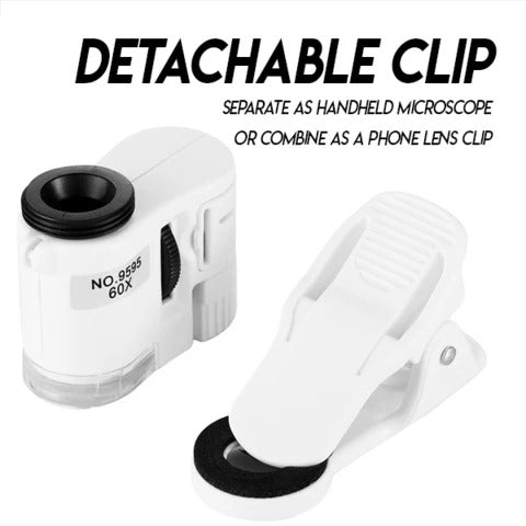 Clip d'objectif de téléphone microscope