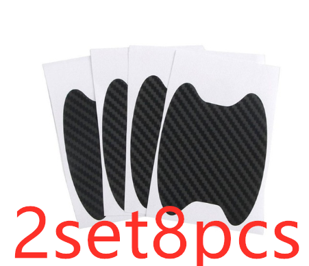 Stickers Poignée de Voiture 4pcs en fibre de carbone
