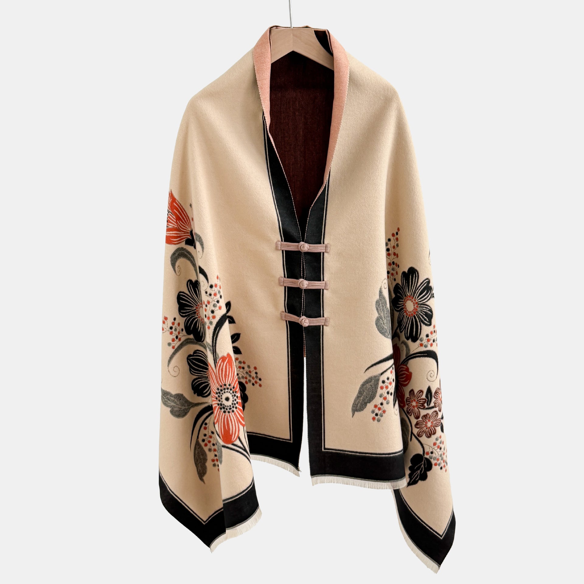 Vêtements de dessus de noeud vintage Jacquard Châl