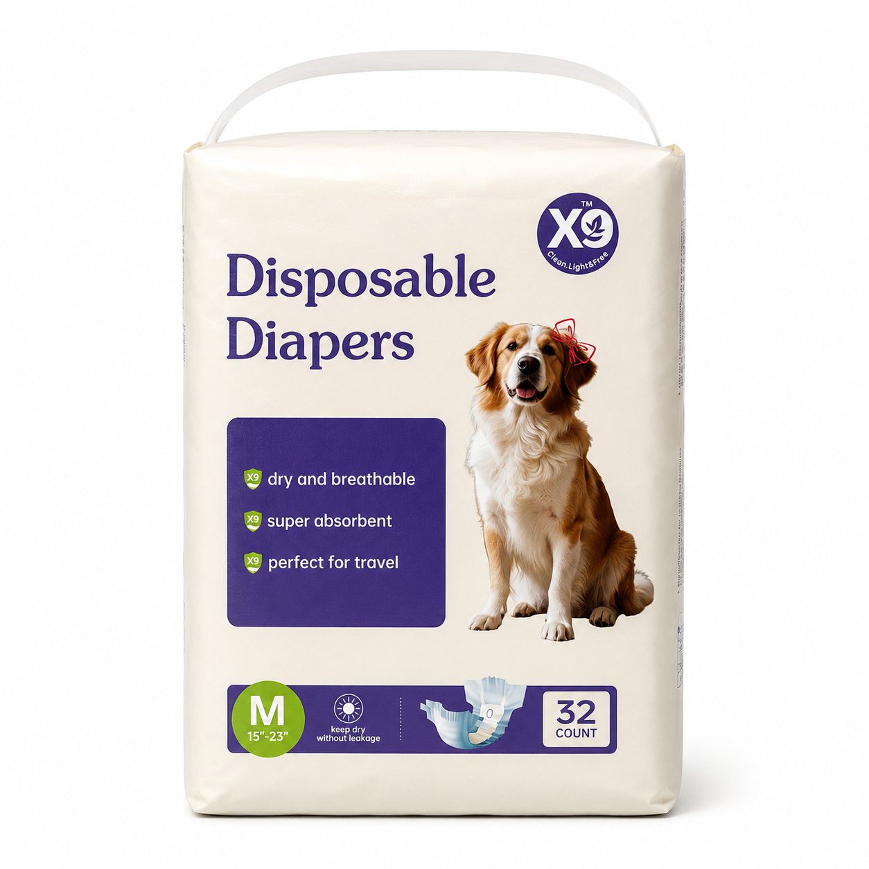 Couches jetables pour chiens femelles