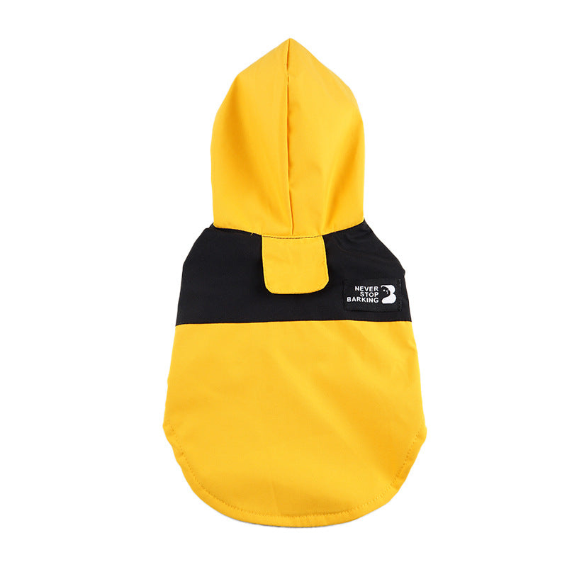 Couleur Contraste Patchwork Dog Raincoat