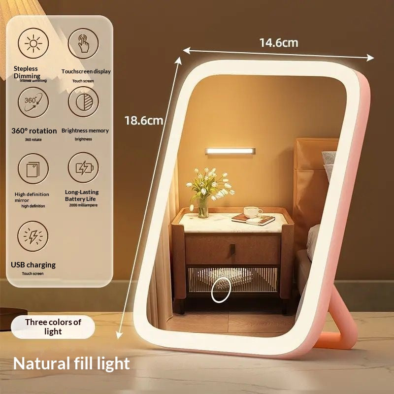 Rétroviseur de vanité de bureau avec fonction de recharge