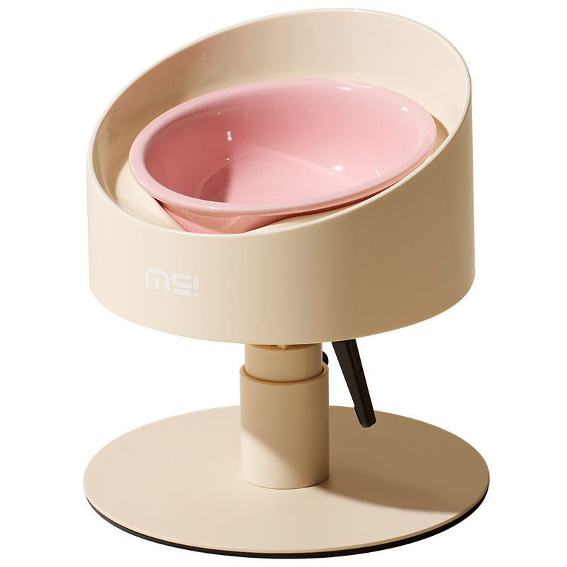 Mochi Sunflower Cat Bowl Ceramic Neck-Support réglable pour les animaux de compagnie