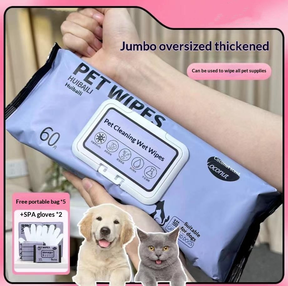 Wipes pour animaux de compagnie extra grande taille