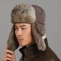 Hommes et femmes Lapin fourrure chapeau couple fourrure ski