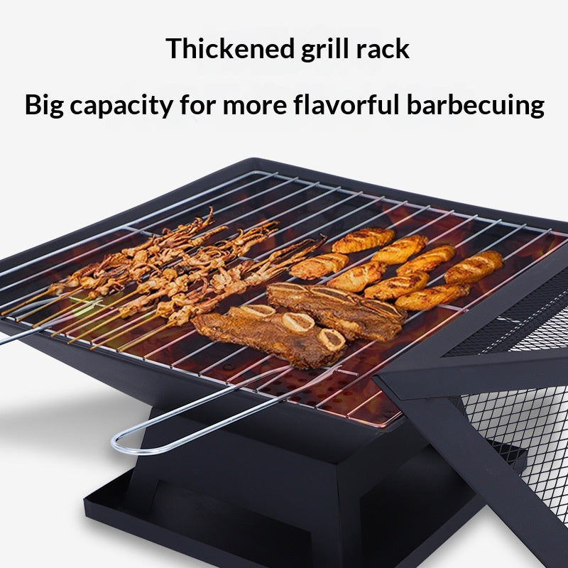Portable extérieur Barbecue Grill et cheminée