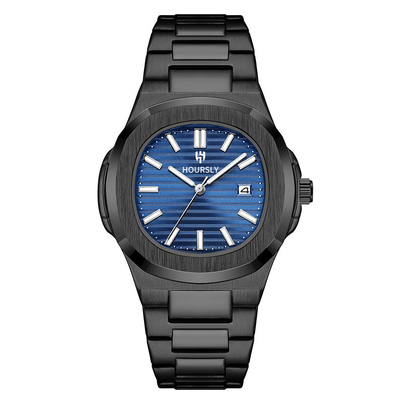 Fashion Premium Business Simplicité Ceinture en acier Quartz Montre homme