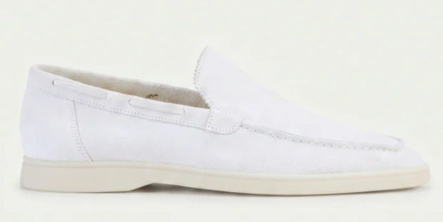 Chaussures plates avec suède givrée
