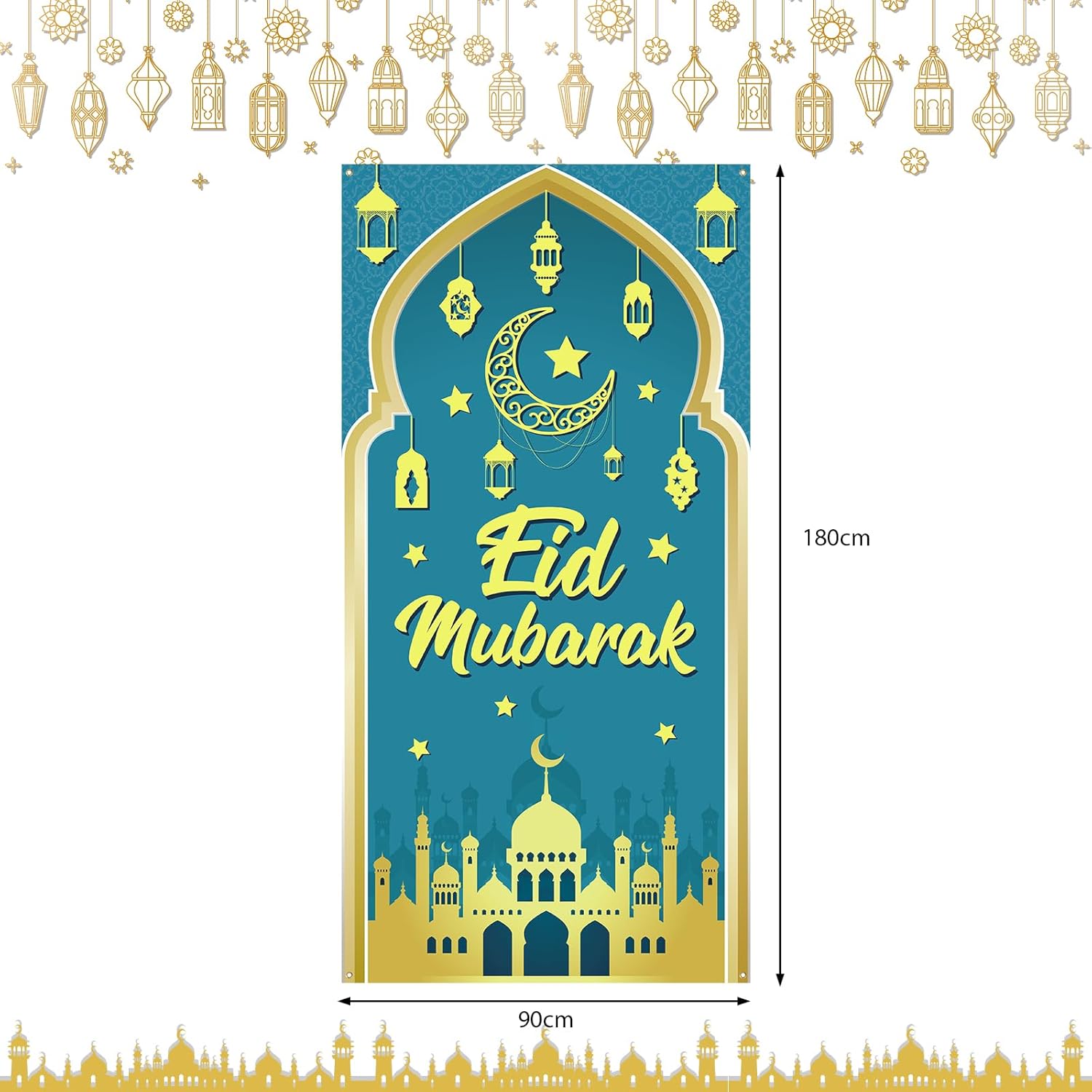180 X 90 cm Ramadan Moubarak Banner