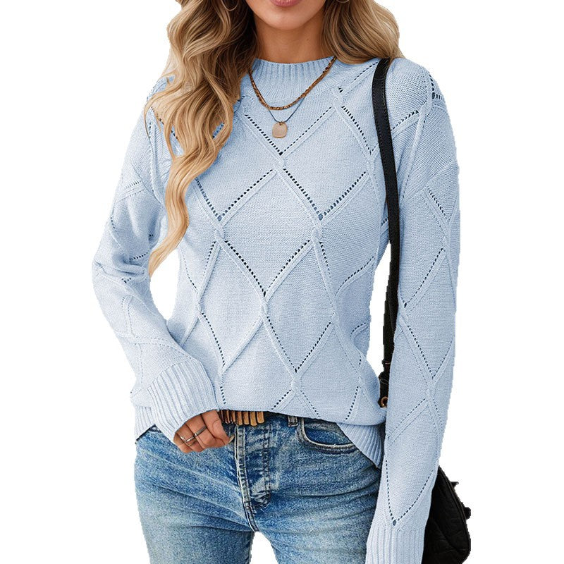 Femmes Col d'équipage Pull-over Top