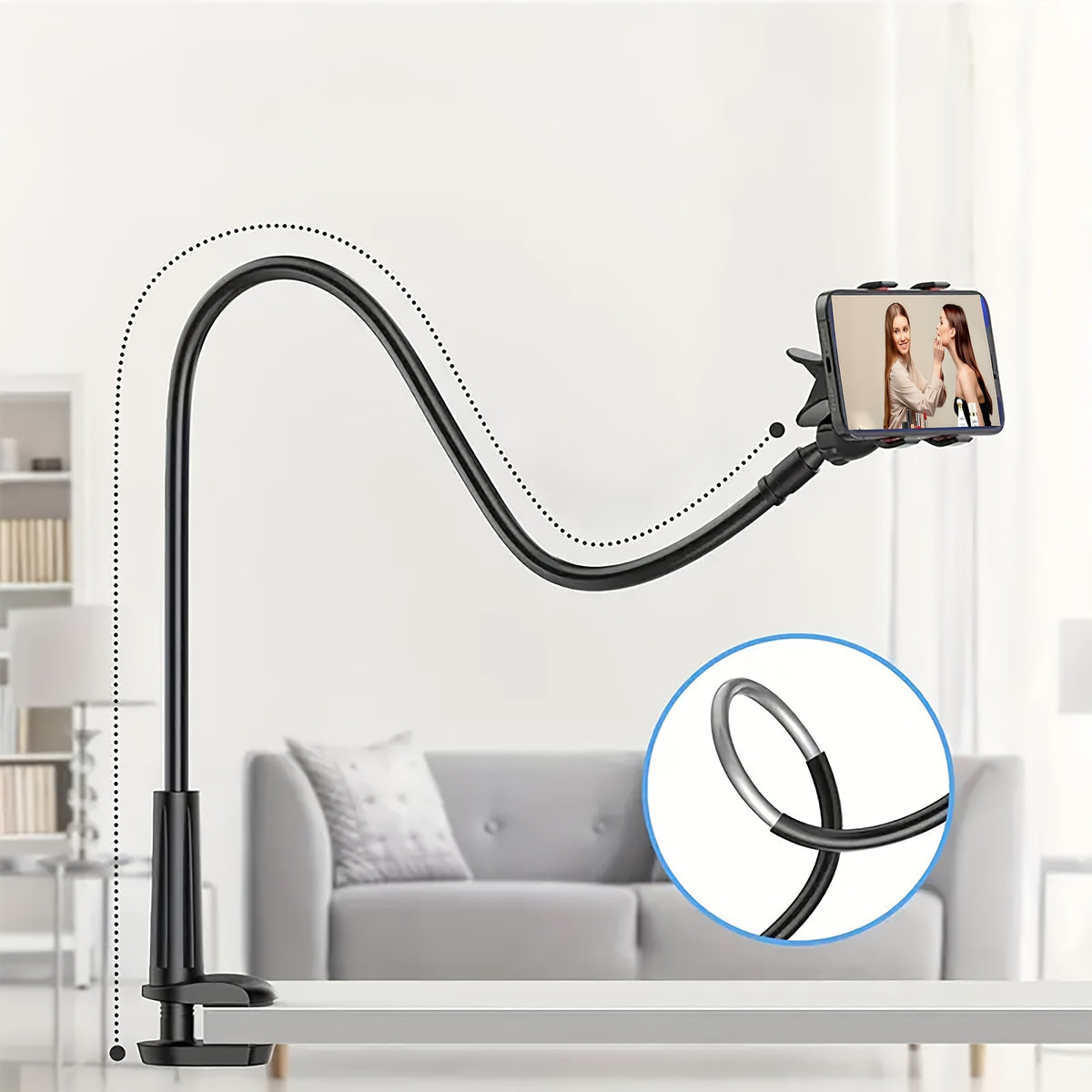 360 Degree Rotatable Spiral Base Lazy Phone Holder