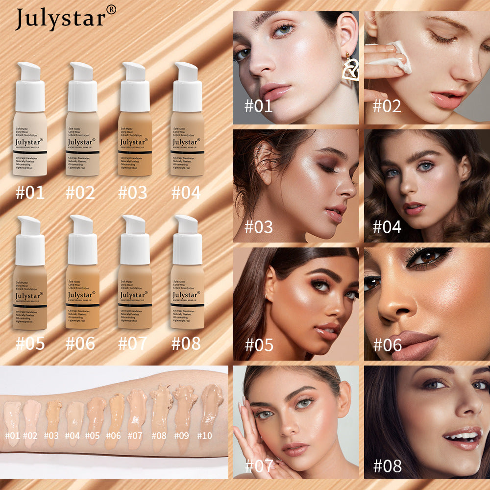 Maquillage de la Fondation hydratante
