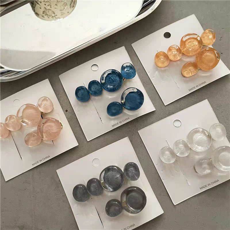 Ocean Bubble Jelly Élégant Clip latéral de mode Clip cheveux taillés