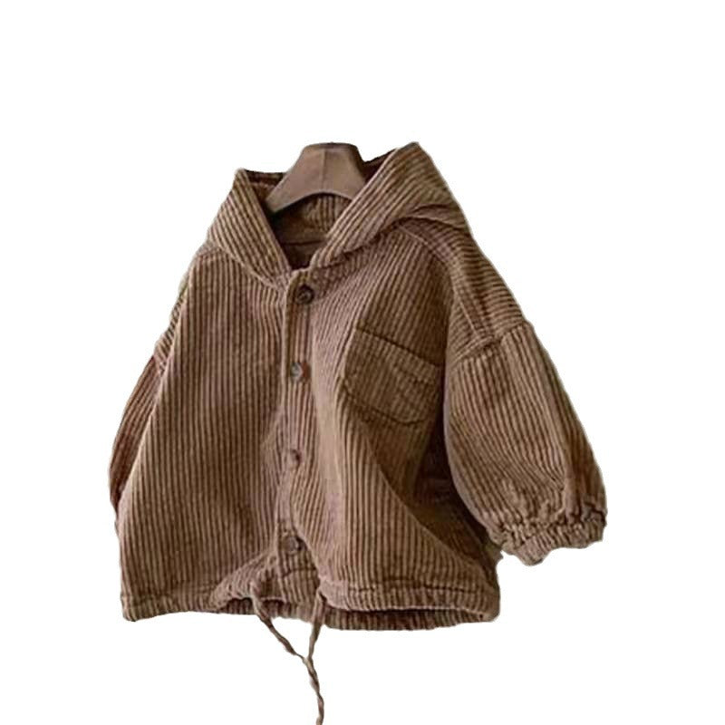 Veste à capuche Denim Corduroy Casual