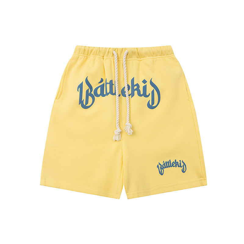 Short tendance Hip Hop Casual Street Rétro Pantalons recadrés Pantoufles