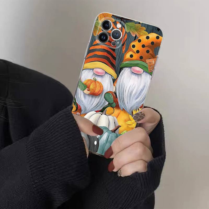 Case téléphone Commerce extérieur Couple Halloween lampe de citrouille Étui téléphonique