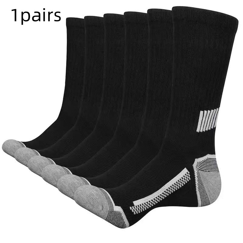 Basketball simple pour hommes Chaussettes mi-calf