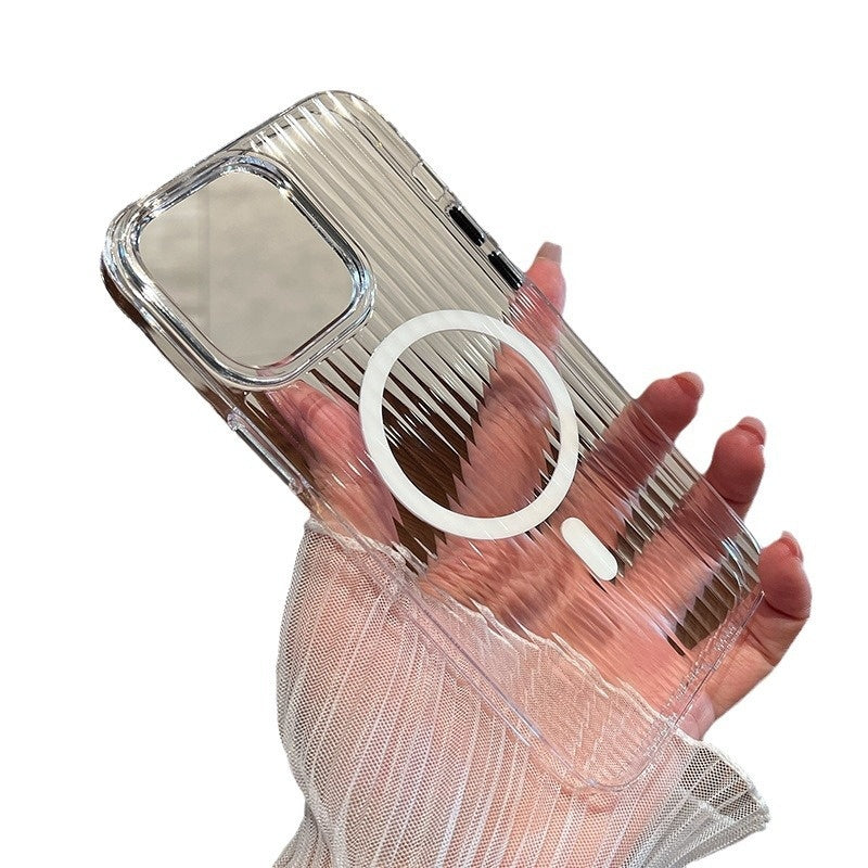 Wavy Magnetic Stripe Full Coverage Anti-Drop Phone Case