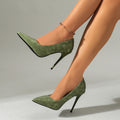 Femmes à faible coupe Pied pointu Plus-taille Talons hauts